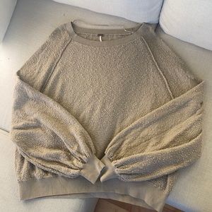 Free people, taupe, loose sweater, size XS